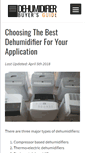 Mobile Screenshot of dehumidifierbuyersguide.com